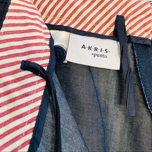 Akris blue pants size 8 - Picture 3 of 7